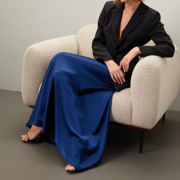 Satin Maxi Skirt - Picture 1 of 5